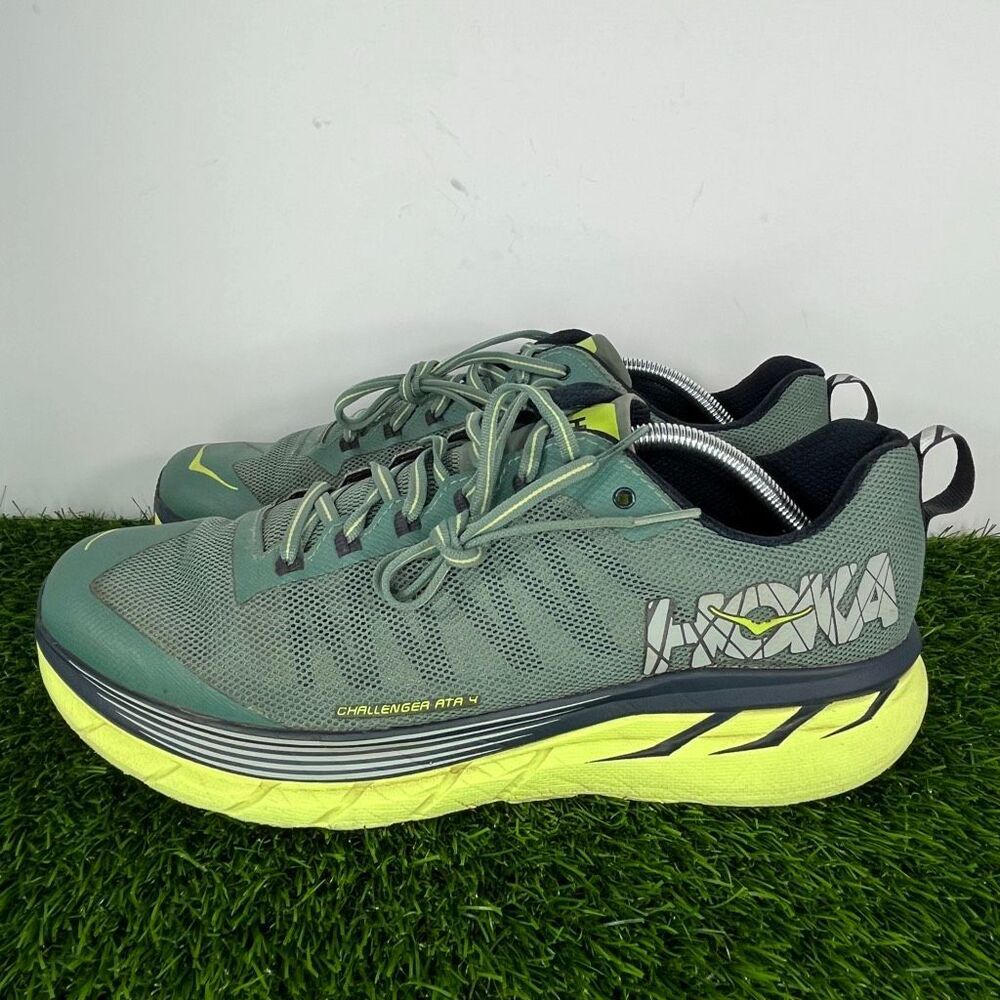 Hoka One One Challenger ATA 4 Green Volt Shoes Men Size 11